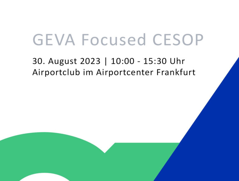 Read more about the article GEVA Focused CESOP am 30. August in Frankfurt am Main